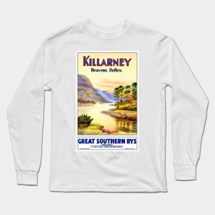 Vintage Travel Poster Ireland Killarney Long Sleeve T-Shirt